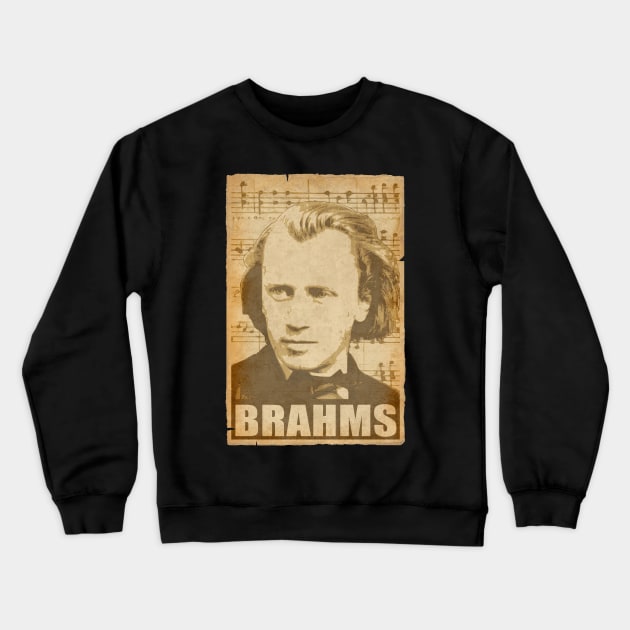 Johannes Brahms Crewneck Sweatshirt by Nerd_art